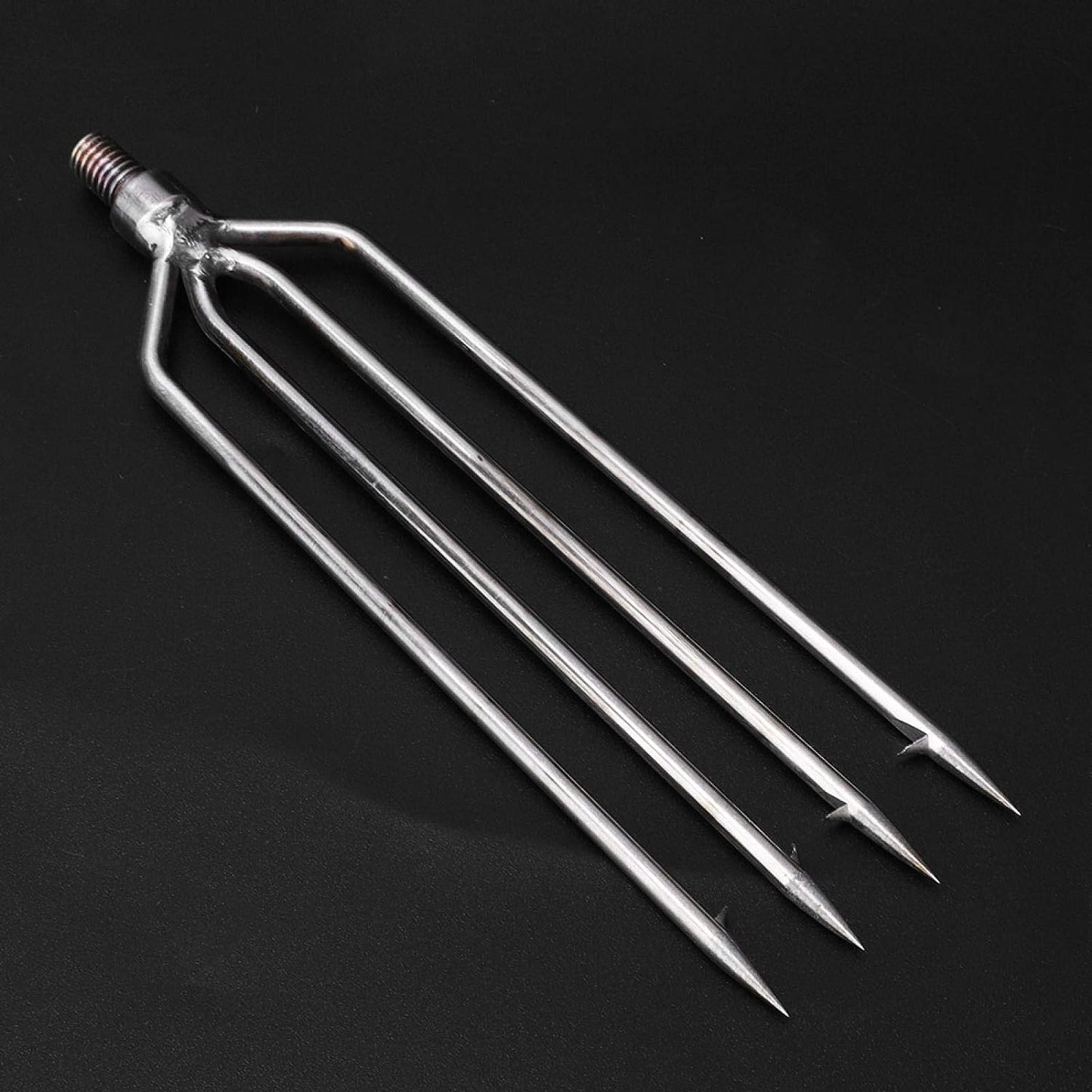 VULTURE Fish forks 2 PCS Fishing Spears, Powerful Harpoon Stainless Steel 4 Prongs Fishing Spear High Hardness Sturdy Universal with 8mm Screw for Outdoor Fishing