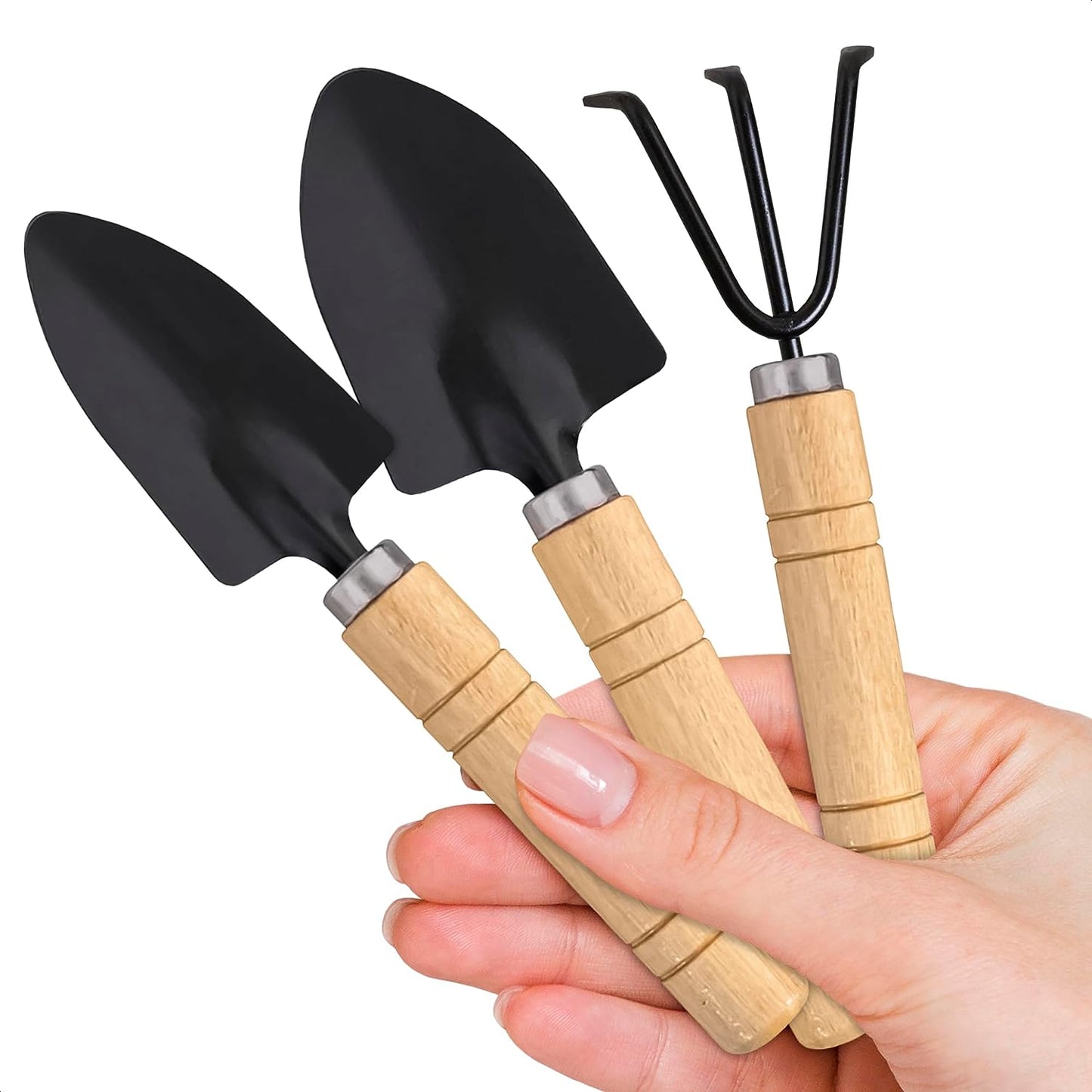 VULTURE Gardening trowels Hand Shovel for Gardening Trowel Garden Tool - 3Pcs Planting Tools Small Garden Rake Ergonomic Hand Tools Set Edging Shovel Indoor Plants Tools - Gardening Tools Heavy Duty Shovel Garden Tool Set