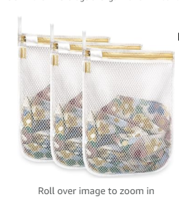 FERRET Bags for washing hosiery Delicates Mesh Laundry Bags, Washing Machine Wash Bags, Reusable and Durable Mesh Wash Bags for Delicates Blouse, Hosiery, Underwear, Bra, Lingerie Baby Clothes - 3M