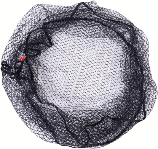 FERRET Snare nets Rubber Coated Replacement Fishing Net Hook Resist for Landing Net Black Large Size