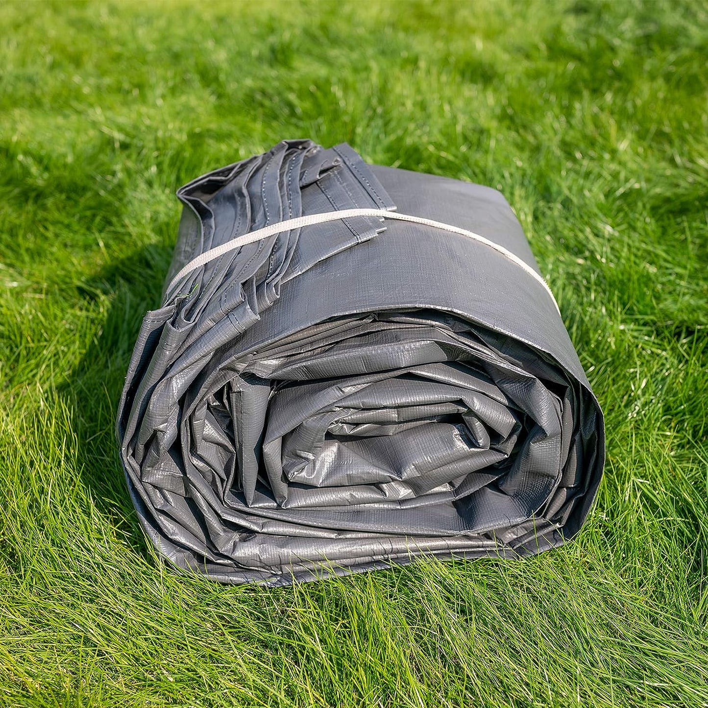 FERRET Canvas canopies 10x20 Feet Carport Replacement Top Canopy Cover with Fabric Pole Skirts and Accessories for Car Garage Shelter Tent, Dark Grey(Only Top Cover)