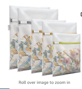 FERRET Bags for washing hosiery Delicates Mesh Laundry Bags, Washing Machine Wash Bags, Reusable and Durable Mesh Wash Bags for Delicates Blouse, Hosiery, Underwear, Bra, Lingerie Baby Clothes - 3M