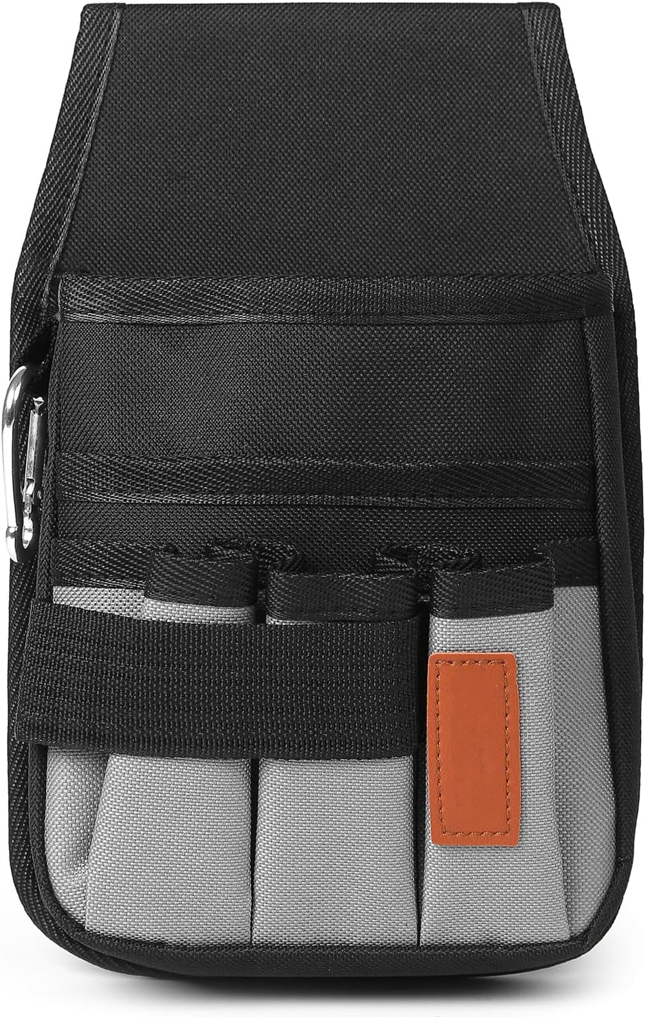 VULTURE Tool belts Small Tool Pouch with Belt Clip,Tool Belt Pouch,Electrician Tool Pouch.5 Pockets and Heavy-Duty Metal Belt Clip Attachment.