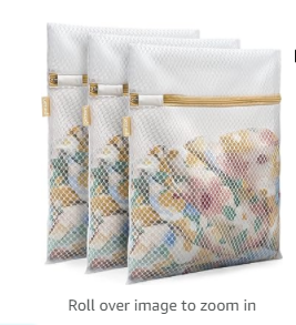 FERRET Bags for washing hosiery Delicates Mesh Laundry Bags, Washing Machine Wash Bags, Reusable and Durable Mesh Wash Bags for Delicates Blouse, Hosiery, Underwear, Bra, Lingerie Baby Clothes - 3M